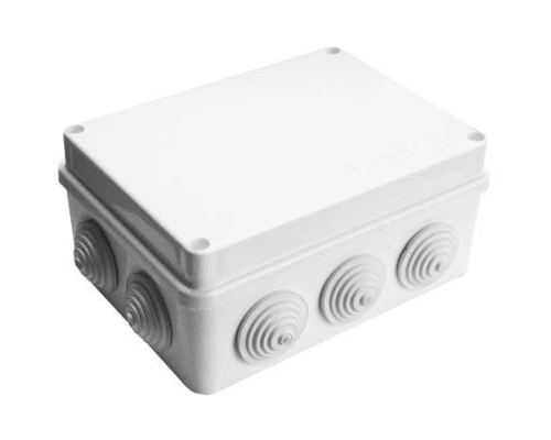 Коробка распределительная ОП 150х110х70мм IP54 10 выходов 10 гермовводов крышка на винтах бел. Epplast 210313