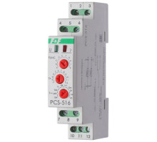Реле времени PCS-516 8А 230В 1 перекл. IP20 многофункц. вход: START/RESET монтаж на DIN-рейке (аналог РВО-1М) F&F EA02.001.013