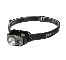 Фонарь аккумуляторный налобный AccuH1-L5WZ-bk zoom LED 5Вт + 2хRED SMD IP54 5 режимов: 100проц. 180лм 3.5ч/50проц. 110лм 5.5ч/30проц. 65лм 15ч/красн. 28ч/мигающ. красн. 12ч аккум. 0.8А.ч управл. жестами черн./сер. JazzWay 5036642