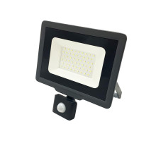 Прожектор светодиодный PFL-C3 SENSOR 20Вт 6500К IP65 закален. прозр. стекло JazzWay 5026926