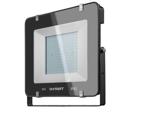 Прожектор светодиодный 14 345 OFL-200-6.5K-BL-IP65-LED 200Вт 6500К IP65 18000лм черн. ОНЛАЙТ 14345