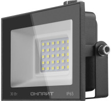 Прожектор светодиодный 71 658 OFL-30-6K-BL-IP65-LED 30Вт 6000К IP65 2400лм черн. ОНЛАЙТ 71658