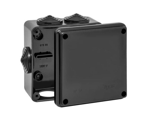 Коробка распределительная ОП 100х100х50мм УХЛ1 IP54 черн. Ruvinil 67050Ч