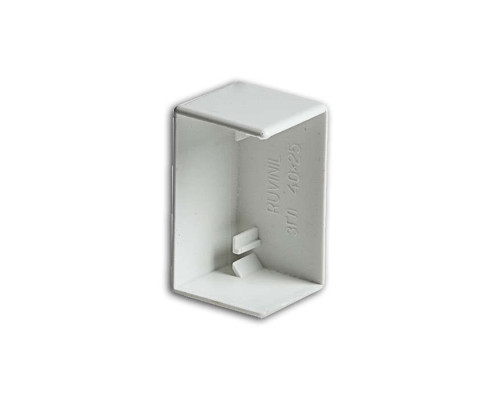 Заглушка для кабель-канала РКК 40х25 бел. Ruvinil ЗГЛ-40х25