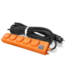 Удлинитель-шнур 5х30м с заземл. 16А IP44 У10-026 КГ 3х1.5 с выкл. с индикатором сети с защ. крышкой UNIVersal 9634140