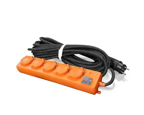 Удлинитель-шнур 5х30м с заземл. 16А IP44 У10-026 КГ 3х1.5 с выкл. с индикатором сети с защ. крышкой UNIVersal 9634140