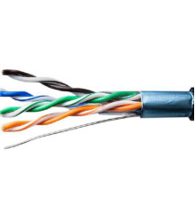 Кабель витая пара F/UTP кат.5E 4х2х24AWG solid CU PE Outdoor Standard черн. (м) SUPRLAN 01-1028-1