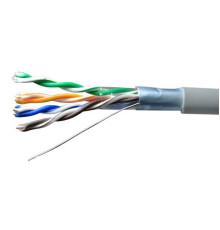 Кабель витая пара F/UTP кат.5E 4х2х24AWG solid CU PVC Standard сер. (м) SUPRLAN 01-1031-1