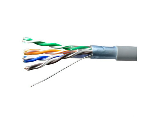 Кабель витая пара F/UTP кат.5E 4х2х24AWG solid CU PVC Standard сер. (м) SUPRLAN 01-1031-1