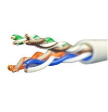 Кабель витая пара U/UTP кат.5E 4х2х24AWG solid CU PVC Standart (м) SUPRLAN 01-0328-9