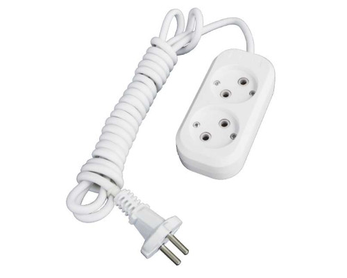 Удлинитель 2х5м без заземл. 10А IP20 Е-202 ПВС 2х0.75 АБС-пластик UNIVersal 9631961
