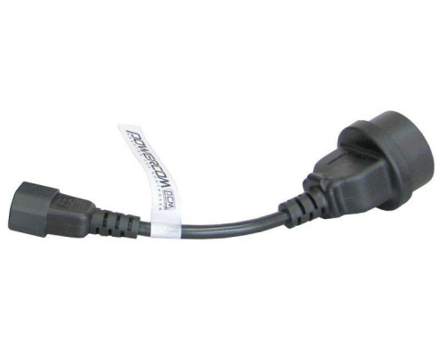Кабель SCUT IEC-320 C14 to Socket Type-F 250В 10А POWERCOM 504291