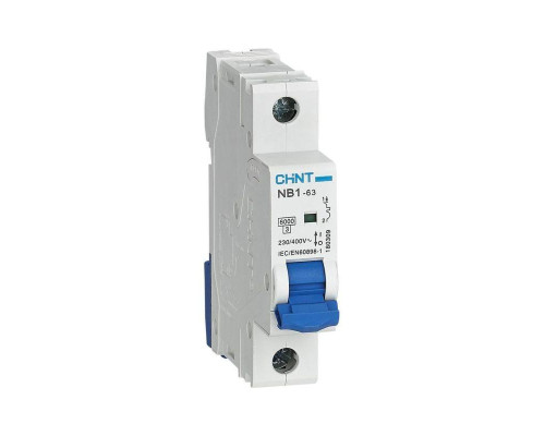 Выключатель автоматический модульный 1п C 10А 6кА NB1-63 (R) CHINT 179614