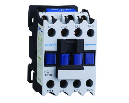 Контактор NC1-1801 18А кат. 230В AC 1НЗ AC-3 (R) CHINT 221450