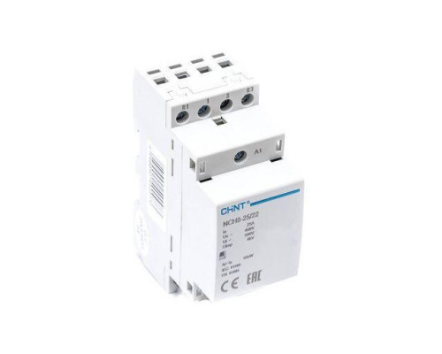 Контактор модульный NCH8-25/22 25А 2НЗ+2НО AC 230В 50Гц (R) CHINT 256091