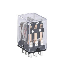 Реле промежуточное JZX-22F(D) 4 конт. с инд. LED 3А 24В DC CHINT 285385