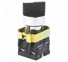 Переключатель NP2-BD25 2 полож. с фиксацией 1НЗ +1НО IP40 CHINT 573981