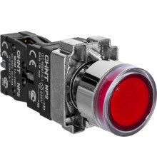 Кнопка управления NP2-BW3461 1НО красн. AC/DC 230В(LED) IP40 (R) CHINT 574080