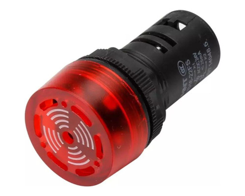 Сигнализатор звуковой ND16-22FS d22мм красн. LED AC 220В (R) CHINT 593399