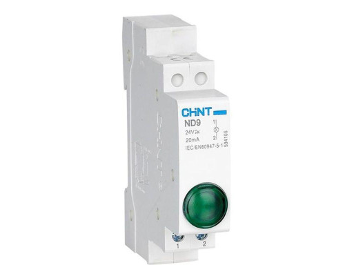 Индикатор ND9-1/w AC/DC 230В (LED) (R) бел. CHINT 594128