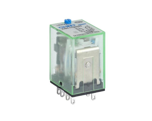 Реле промежуточное с кнопкой тестирования NJDC-17(D)/2Z 2 конт. с инд. LED 10А AC 220В CHINT 651044