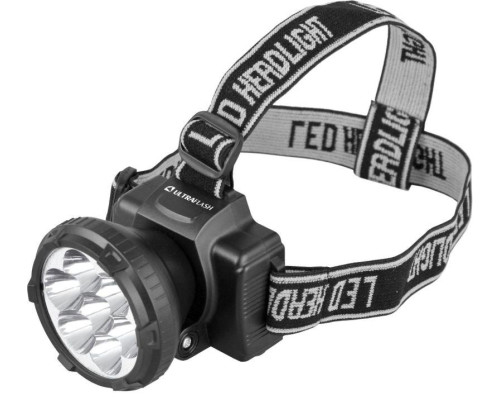 Фонарь аккумуляторный налобный LED5362 7LED 2 режима 220В пластик. черн. (бокс) Ultraflash 11256