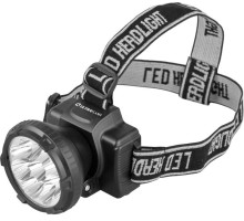 Фонарь аккумуляторный налобный LED5363 9LED 2 режима 220В пластик. черн. (бокс) Ultraflash 11257