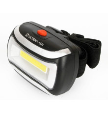 Фонарь налобный LED 5380 (3Вт COB LED 3 режима черн. пласт. пакет) Ultraflash 12870