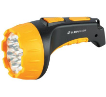 Фонарь аккумуляторный LED3815 15LED 2 режима аккум. SLA 220В пластик. черн./желт. (кор.) Ultraflash 9217