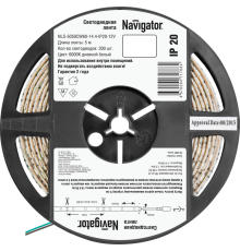 Лента светодиодная 71 768 NLS-5050CW60-14.4-IP20-12V R5 14.4Вт/м (уп.5м) Navigator 71768