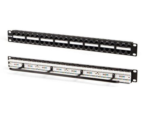 Патч-панель 19дюйм 1U RJ45 кат.5e 48 портов Dual IDC PPHD-19-48-8P8C-C5e-110D высокой плотности Hyperline 32809