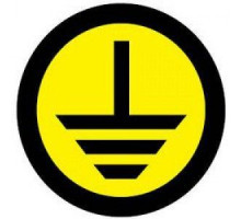 Знак "Земля" круглый d20мм EKF an-1-04