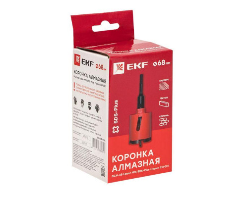 Коронка алмазная DCH-68 Laser M16 SDS-Plus Expert EKF dch-68-m16