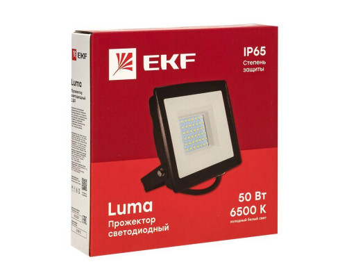 Прожектор светодиодный СДО-3002 20Вт 6500К IP65 Basic EKF FLL-3002-20-6500