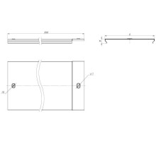 Крышка для лотка осн.100 L3000 сталь 0.6мм оцинк. EKF k10010