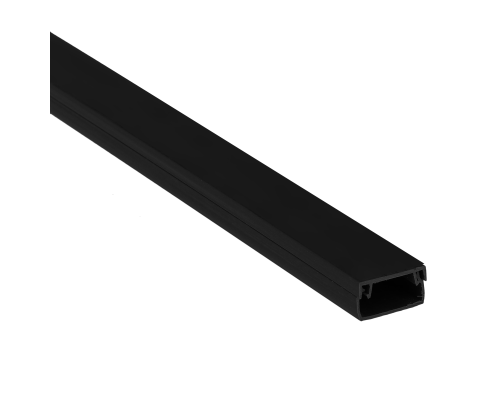 Кабель-канал 15х10 L2000 пластик Plast черн. EKF kk-15-10b