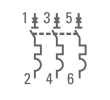 Выключатель автоматический модульный 3п C 4А 4.5кА ВА 47-63 PROxima EKF mcb4763-3-04C-pro