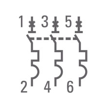 Выключатель автоматический модульный 3п C 10А 4.5кА ВА 47-63 PROxima EKF mcb4763-3-10C-pro