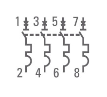 Выключатель автоматический модульный 4п C 25А 4.5кА ВА 47-63 PROxima EKF mcb4763-4-25C-pro