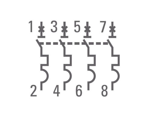 Выключатель автоматический модульный 4п C 25А 4.5кА ВА 47-63 PROxima EKF mcb4763-4-25C-pro
