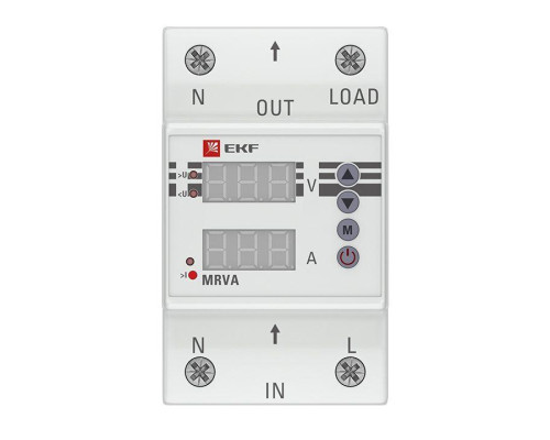 Реле напряжения и тока с дисплеем MRVA 32А PROxima EKF MRVA-32A