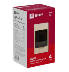 Щит ЩРН-П-4 IP41 светлое дерево PROxima EKF pb40-n-4-light