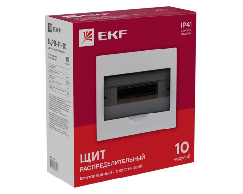 Щит распред. ЩРВ-П-10 IP40 EKF pb40-v-10