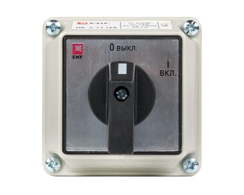 Переключатель кулачковый ПК-3-13 3П 16А "ВКЛ-ВЫКЛ" IP54 EKF pk-3-13-16