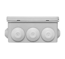 Коробка распаячная КМР-030-014 наружная с крышкой 100х100х55 АБС 8 мембранных вводов IP54 EKF plc-kmr-030-014