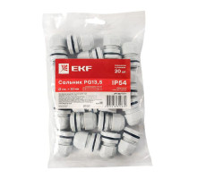 Сальник PG13.5 IP54 d отв. 20мм/d провод. 6-12мм PROxima EKF plc-pg-13.5-r