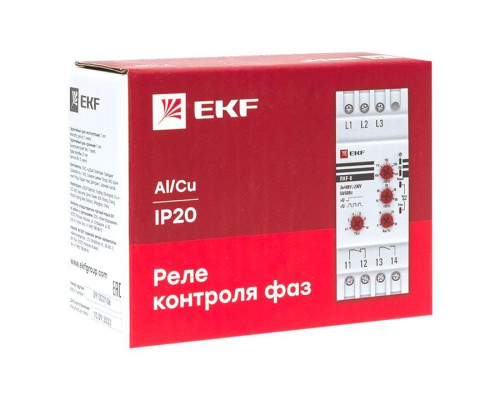 Реле контроля фаз РКФ-8 многофукц. EKF rkf-8