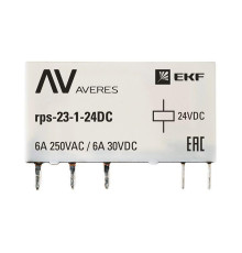 Реле промежуточное РП slim 23/1 6А 24В DC AVERES EKF rps-23-1-24DC
