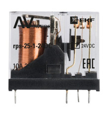 Реле промежуточное РП slim 25/1 10A 24В DC AVERES EKF rps-25-1-24DC