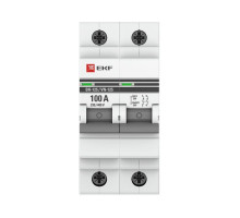 Выключатель нагрузки 2п 100А ВН-125 PROxima EKF SL125-2-100-pro